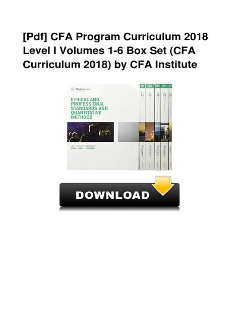 cfa level 1 registration 2018|CFA Program Curriculum 2018 Level I .